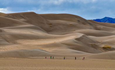 Desert landscape, Great Sand Dunes National Park, Colorado, US