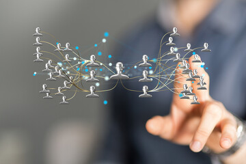 hierarchy connection team group digital