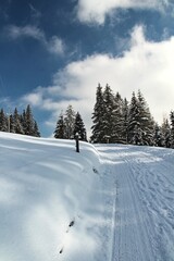 Beautiful winter scenery, Beskydy mountains