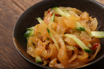 中華クラゲときゅうりの和え物