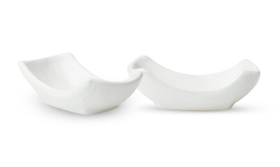 white bowl ceramic  isolated on white background