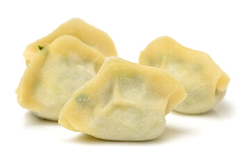 dumplings on a white background