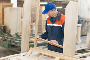 Carpenter makes furniture