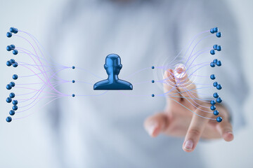 hierarchy connection team group digital