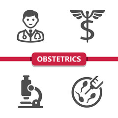 Obstetrics And Gynecology Icons