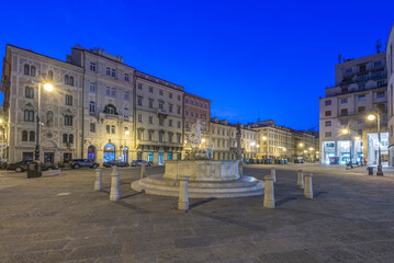 Fototapeta na wymiar Italy, Trieste, Piazza della Borsa