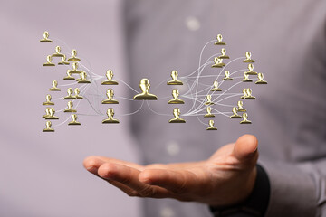hierarchy connection team group digital