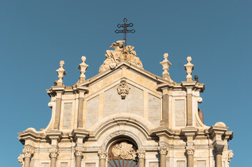Fototapeta na wymiar Cathedral of Sant'Agata in Catania Sicily 
