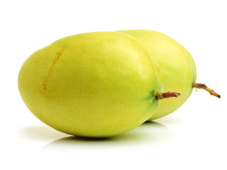 mangoes on white.