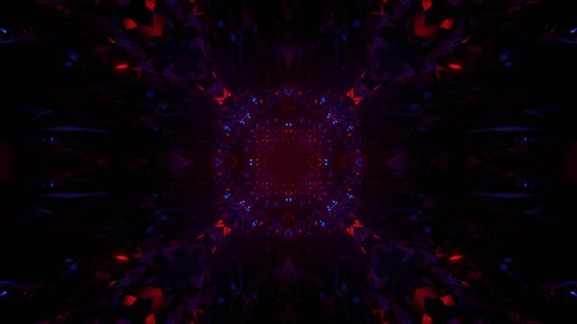 A colo illuminated kaleidoscopic background for wallpapers