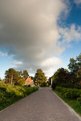 Straat in Schiermonnikoog, Street at Schiermonnikoog