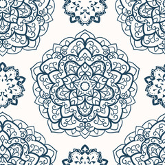 Black and white seamless pattern