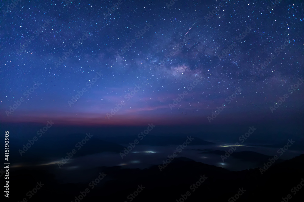 Canvas Prints milky way galaxy at night. image contains noise and grain due to high iso. image also contains soft 