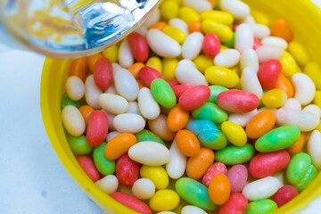 colorful jelly beans