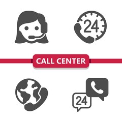 Call Center - Customer Support - Customer Service Icons