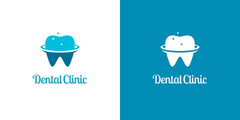 Dental Logo Design with Orbit Shapes