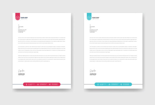 Business letterhead template