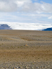 Fototapeta na wymiar Landscape in the highlands of Iceland at Hofsjokull, Iceland.