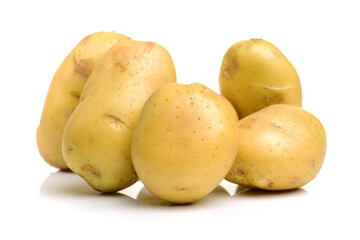 potato on white background