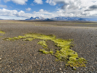 Landscape in the highlands, the Kerlingarfjoll, Iceland.