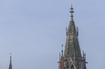 Fototapeta na wymiar Turm der Marienkirche Reutlingen