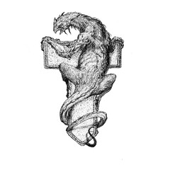  Dragon Letter T. Dragon Alphabet.initial for a book of fantasy.