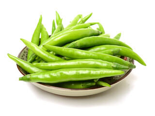 peppers on white background