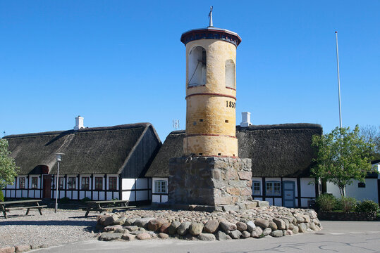 Historical Bell Tower in Nordby, Samso Island, Denmark, Europe