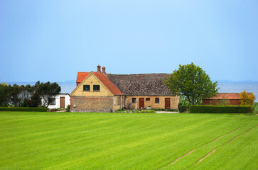Typical Buildings at Samso Island, Denmark, Europe