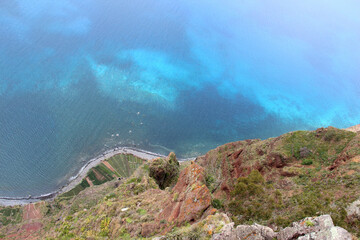 turquoise sea Cabo Girao cliff Madeira Portugal