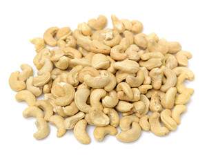 cashew nuts isolated on white