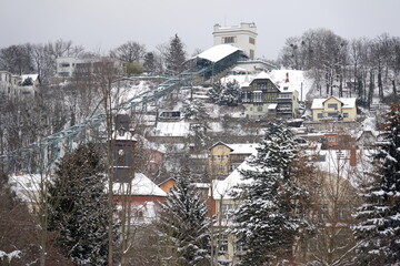 Blick nach Loschwitz, einem Stadtteil in Dresden