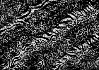 abstract leopard print