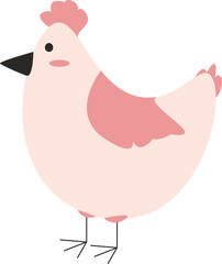 Chicken chick easter icon logo vector cute cartoon farm animal bird