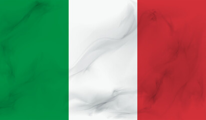 Obraz premium Italy, italian flag on concrete textured background