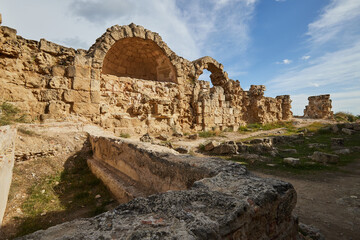 Ruines of the ancient Salamis in Cyprus, near modern Famagusta.