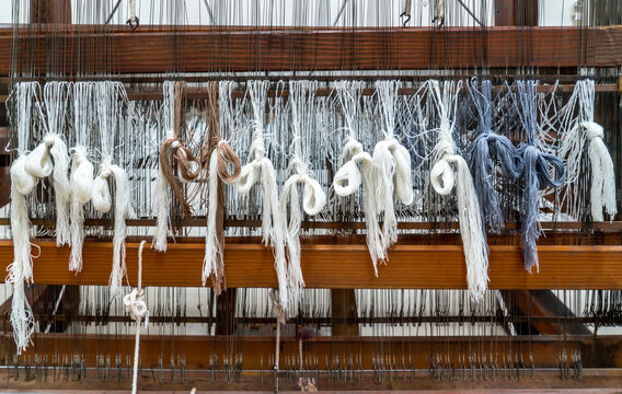 Argentina, in Buenos Aires, traditional weaving mill.