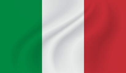 Obraz premium Italy, italian flag on concrete textured background