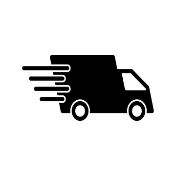 Truck delivery icon vector flat design