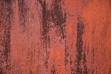 Background from rusty metal close-up. Rust spots on iron.