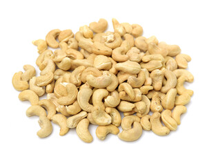 Cashew on a white background 
