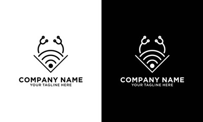 signal  crab logo image vector