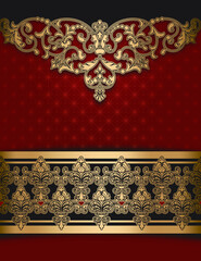 Decorative background with vintage ornament.