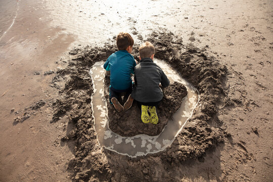 Kids Playing Outdoors 