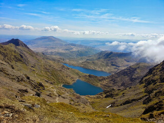 landscape with lake, Snowdon Wales