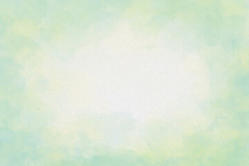 Green watercolor background texture. Color splash design in painted illustration. Template for design.
