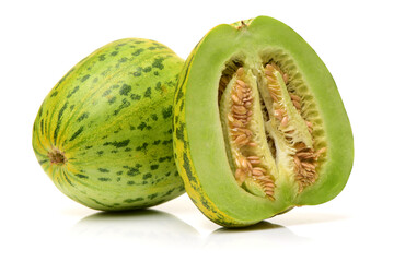 muskmelon on a white background 