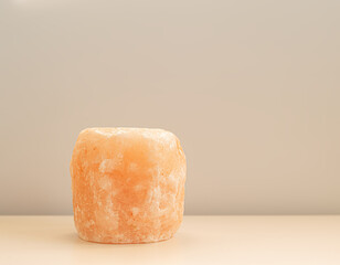 still-life with a decorative piece of colored native salt