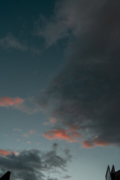 sunset with coud