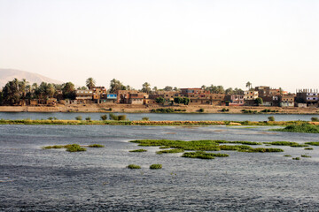 Naklejka premium view of the city of the Nile river